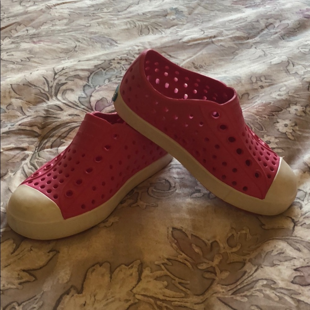 Pink Native Shoes. Size 7.